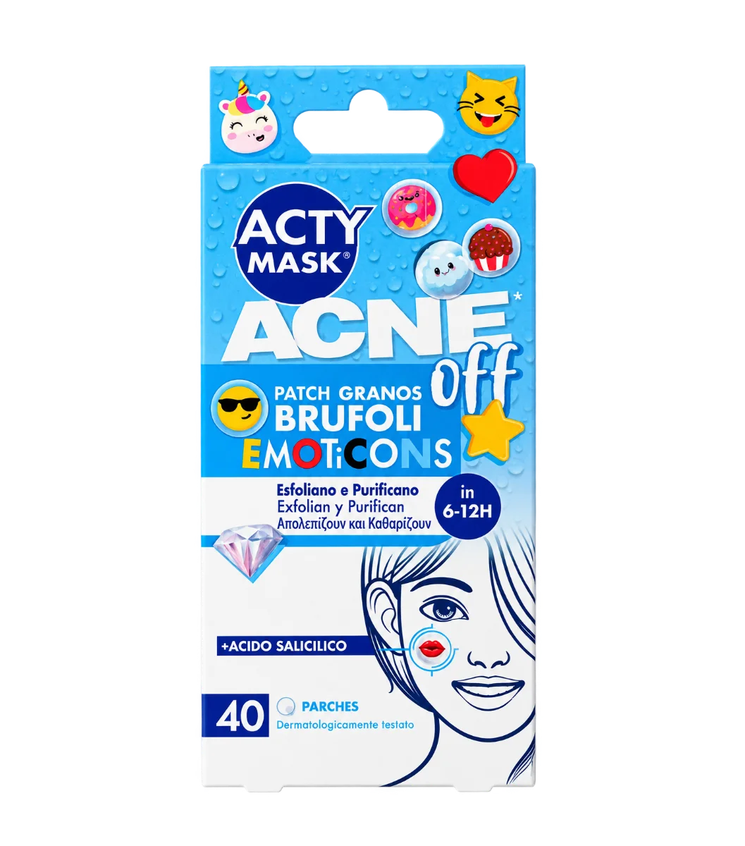 ساليسيليك أسيد أكتي ماسك ايموتيكونز أكني اوف 40 لصقة | SALICYLIC ACID ACNE MASK | لصقات حب الشباب بحمض الساليسيليك