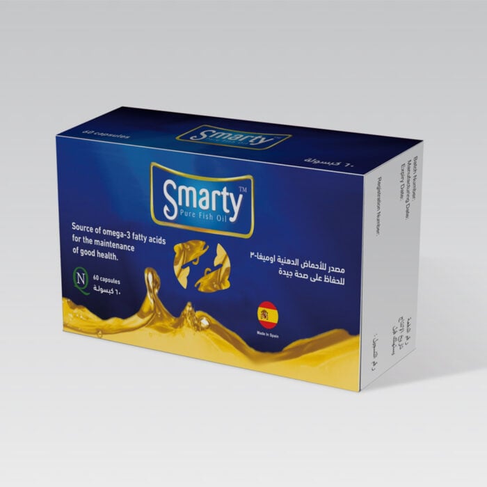 سمارتى مكمل غذائى الاوميجا 3 (60 كبسولة) Smarty سمارتى مكمل غذائى الاوميجا 3 (60 كبسولة) Smarty