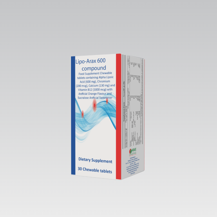 ليبو اراكس 600مجم - (30 قرص للمضغ) Lipo arax ليبو اراكس 600مجم - (30 قرص للمضغ) Lipo arax
