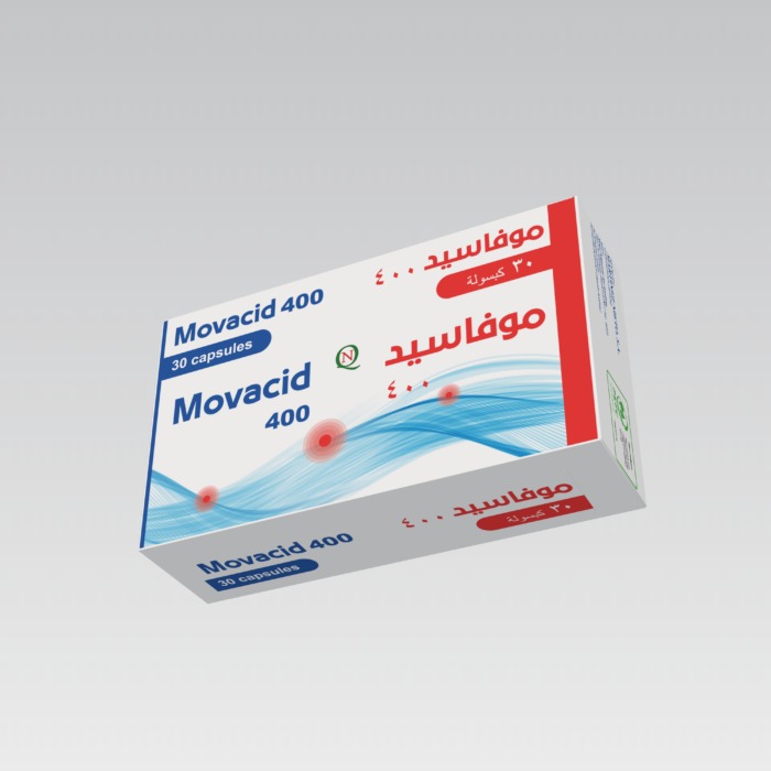 موفاسيد 400مجم فيتامينات لدعم وتقوية الأعصاب (30 قرص) Movacid 400